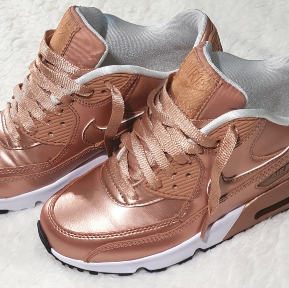 nike air max metallic rose gold